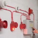 Instalação elétrica alarme de incêndio